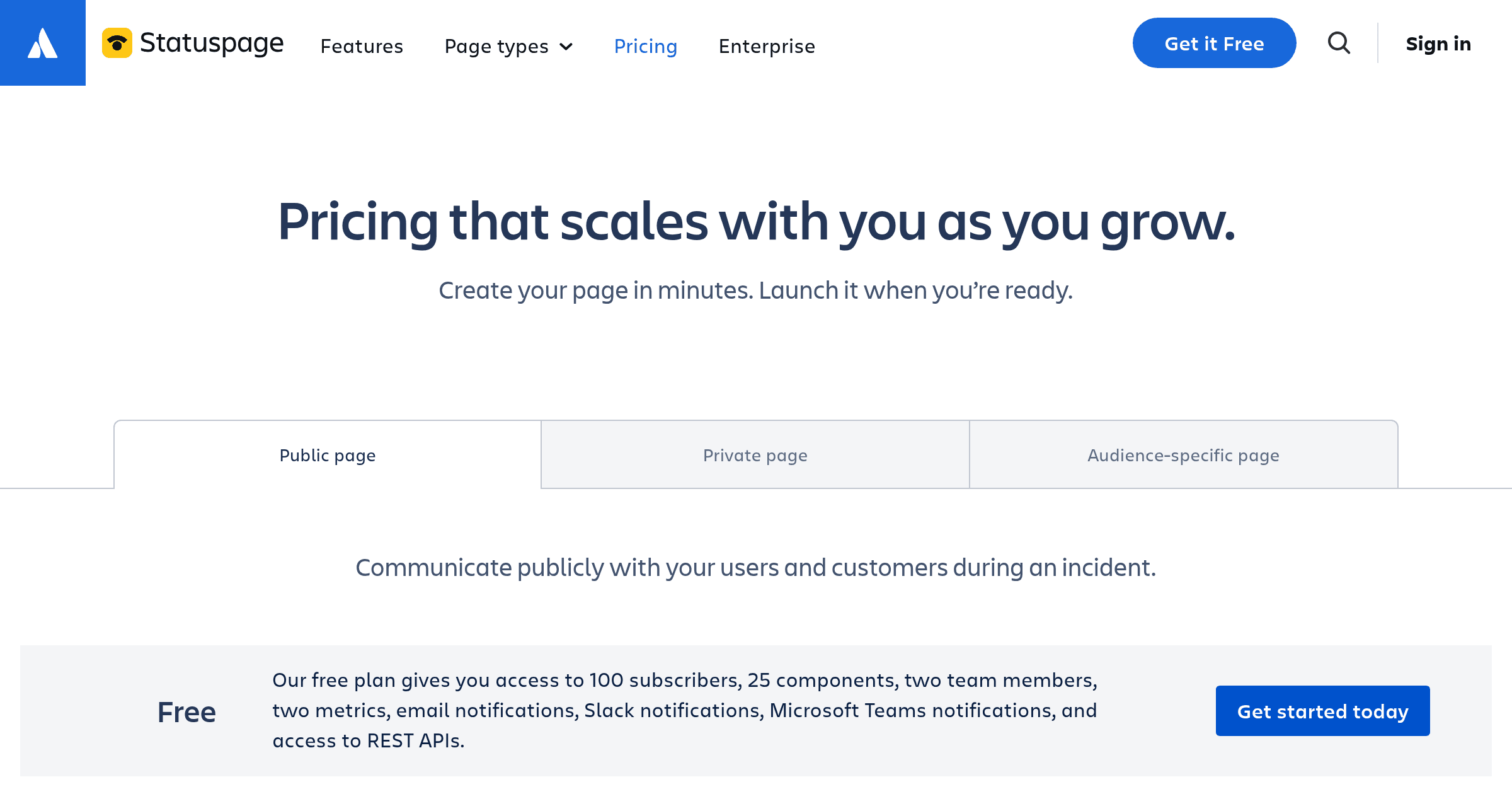 Atlassian Statuspage OG image