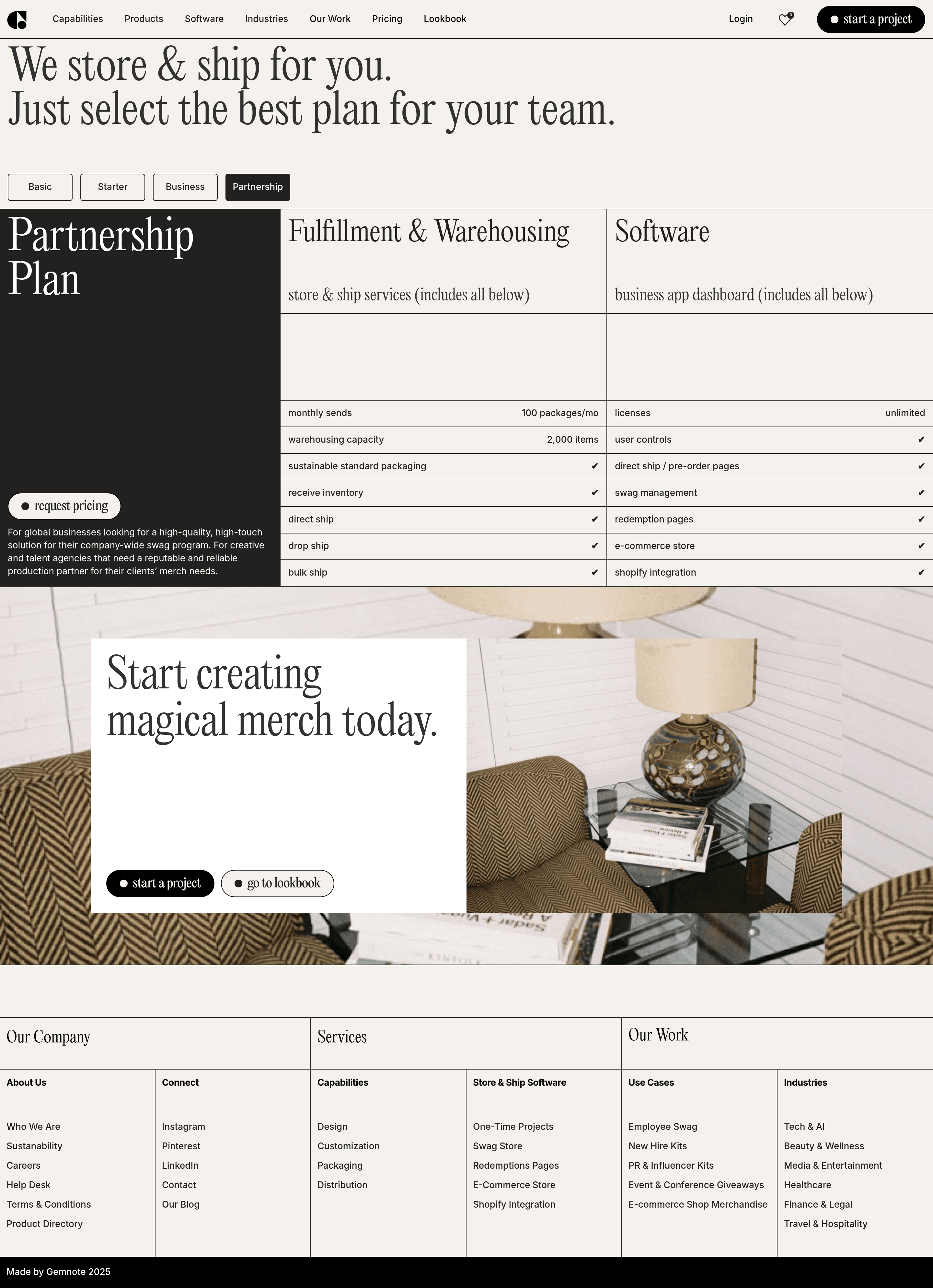 Gemnote pricing page screenshot