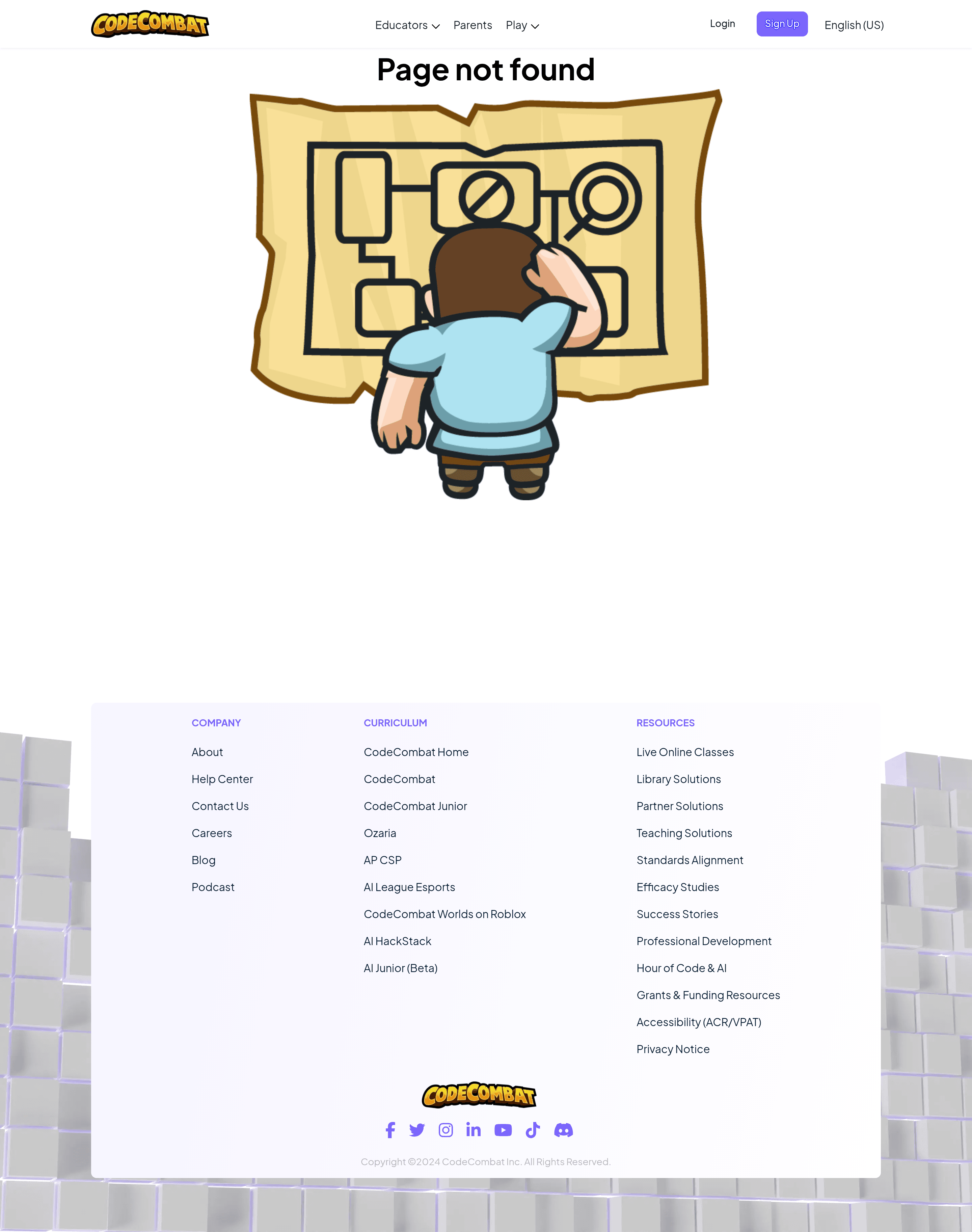 CodeCombat pricing page screenshot