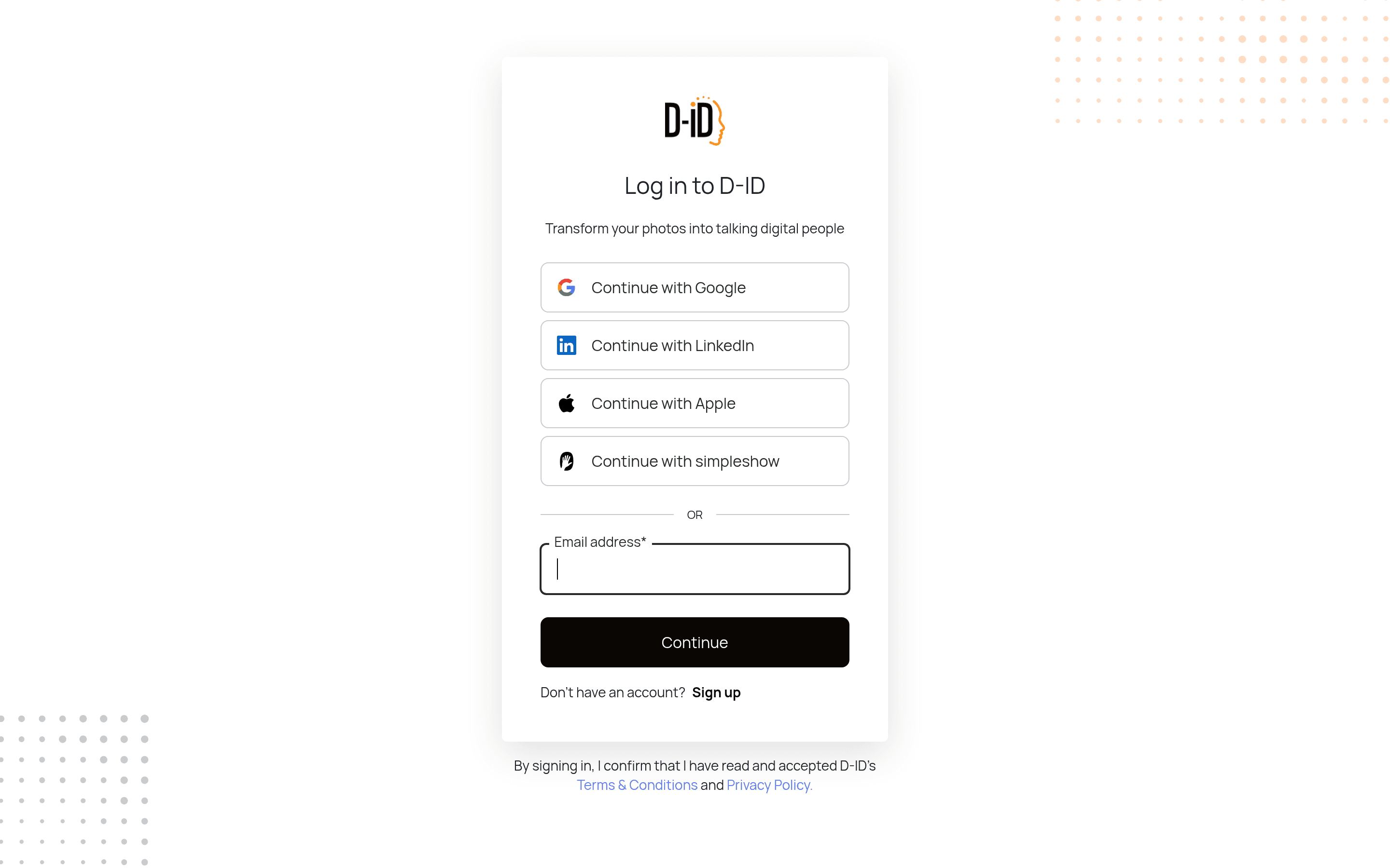 D-ID's Creative Reality™ Studio pricing page screenshot