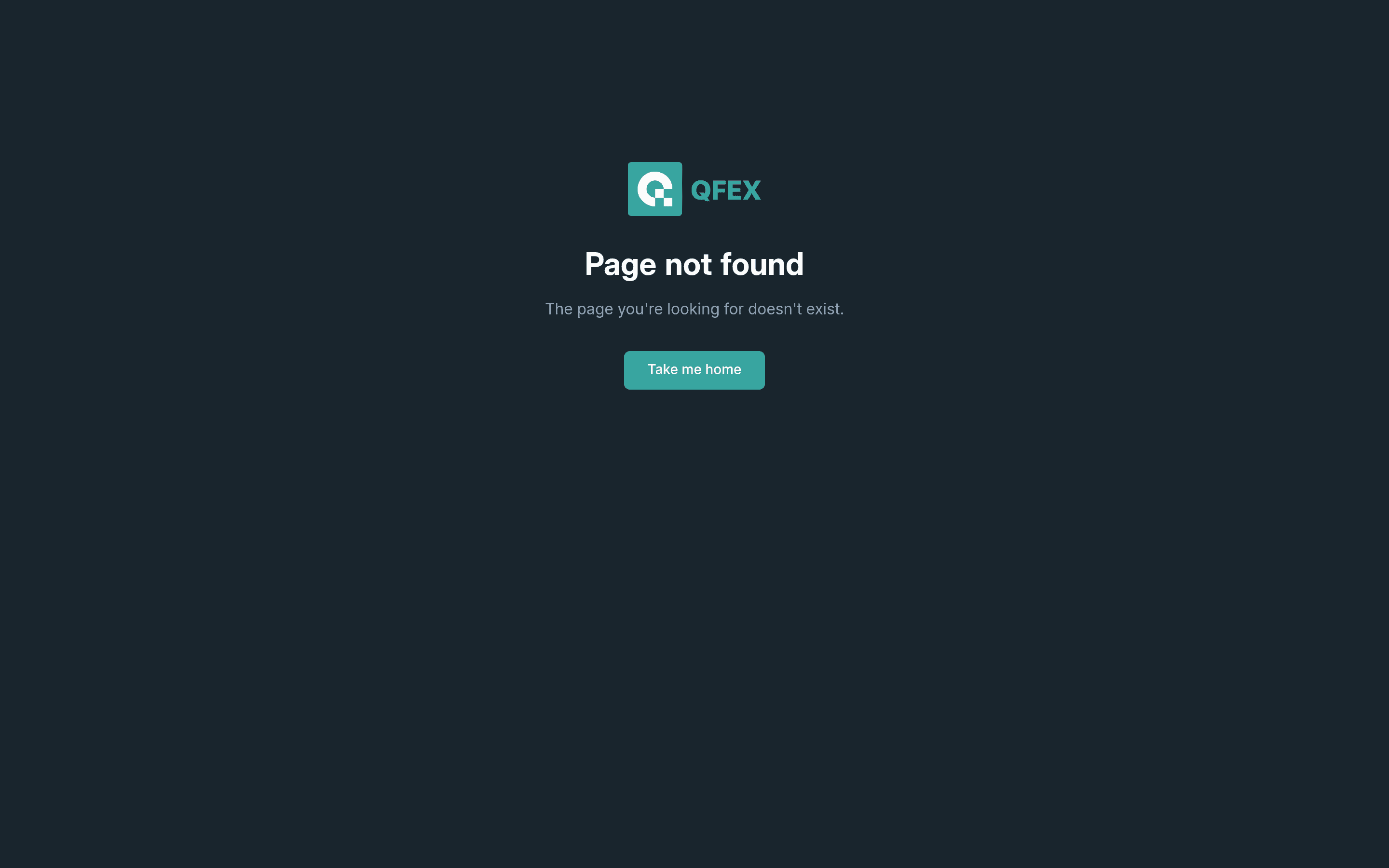 QFEX pricing page screenshot